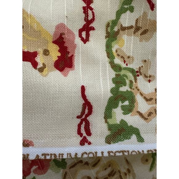 Richloom Platinum Collection Fabric rare 8 yards wide toile de jouy European 55” - Picture 10 of 16